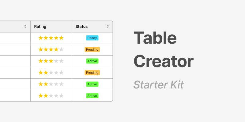 Figma Table Creator Kit