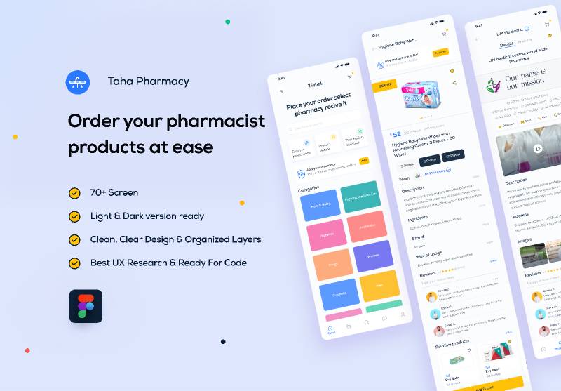 Figma Taha Pharmacy preview