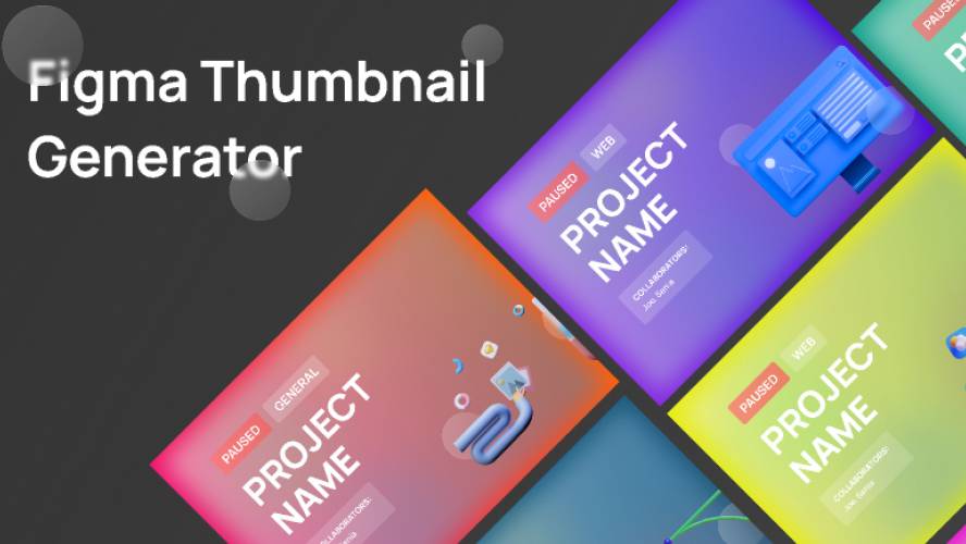 Figma Thumbnail Generator 3D free