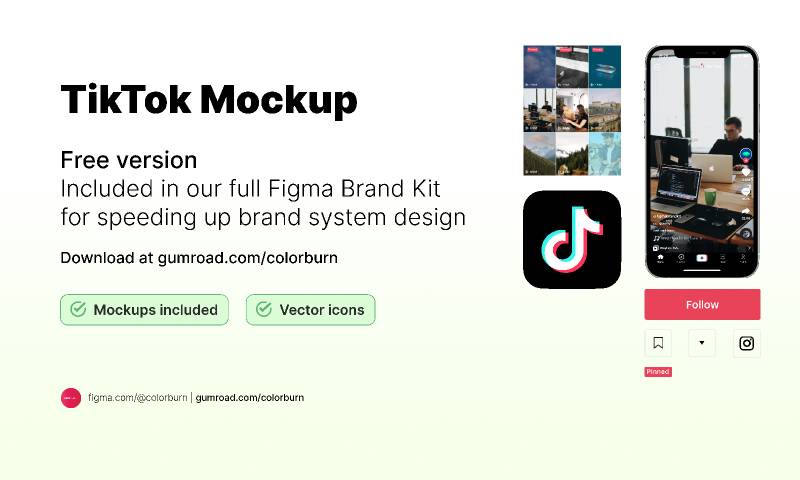 Figma TikTok Mockup Template