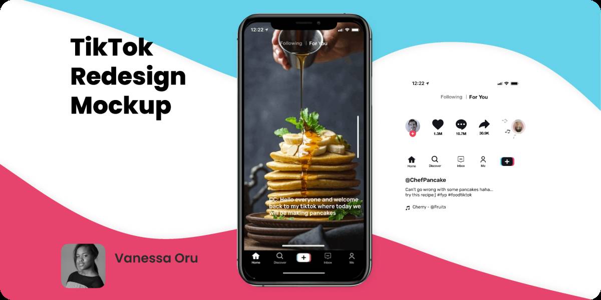 Figma TikTok Redesign MockUp