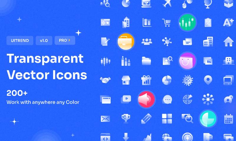 Figma Transparent Vector Icons Pack 200+ Free Icon