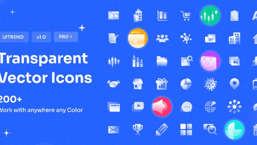 Figma Transparent Vector Icons Pack 200+ Free Icon