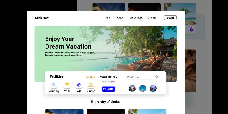 Figma Travel Agency Website Template