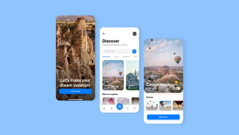 Figma Travel App Concept