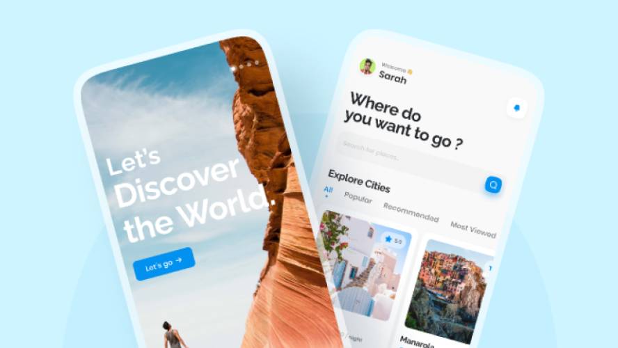 Figma Travel App UI Design