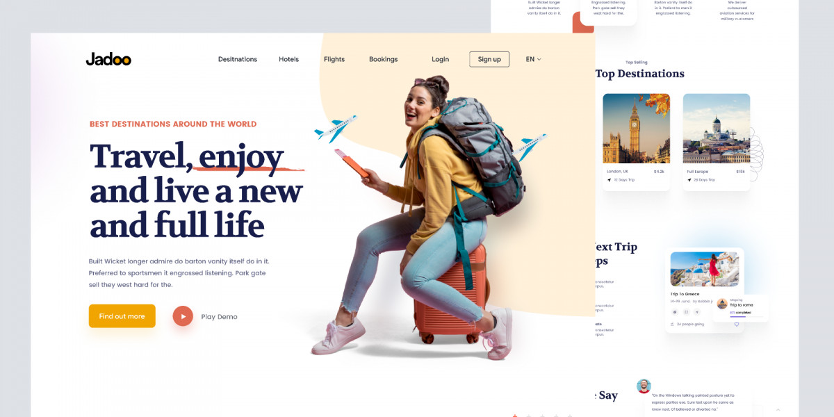 Figma Travel Website Landing Page Free Download