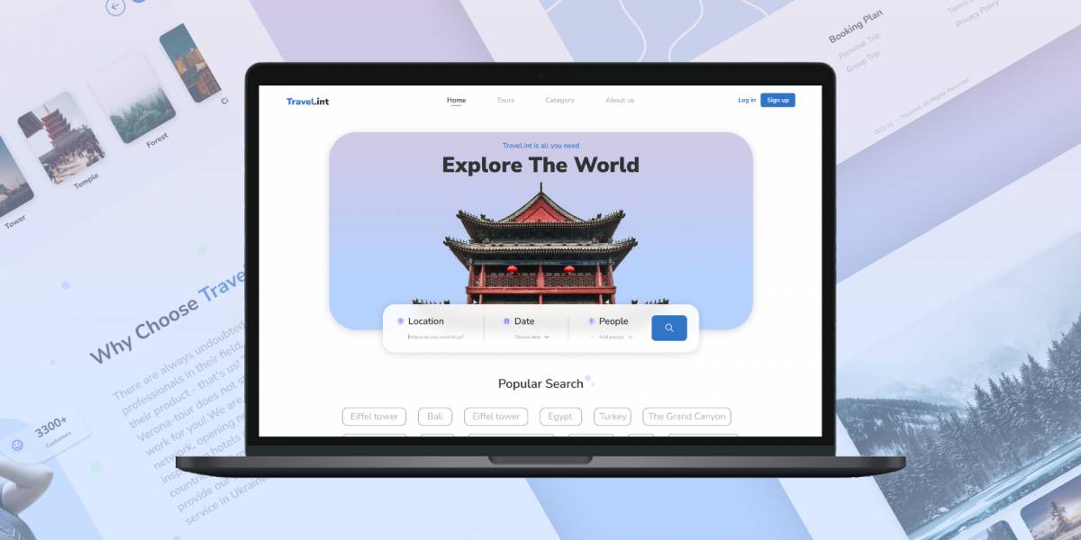 Figma Travel.int Website Template