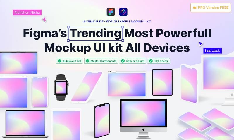 Figma Trending Most Powerfull Mockup UI Kit