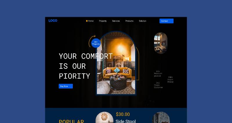 Figma Trusture Home Decor Website Template