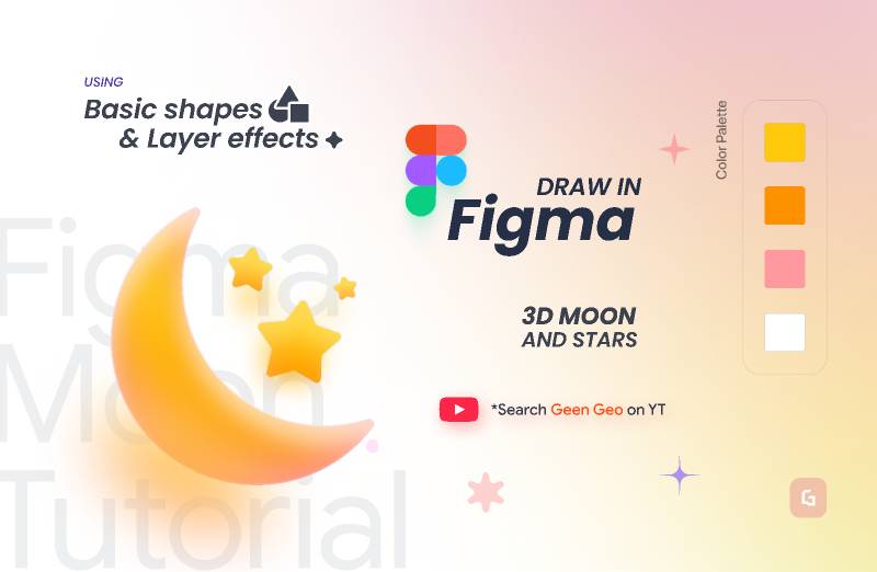 Figma Tutorial Drawing Moon