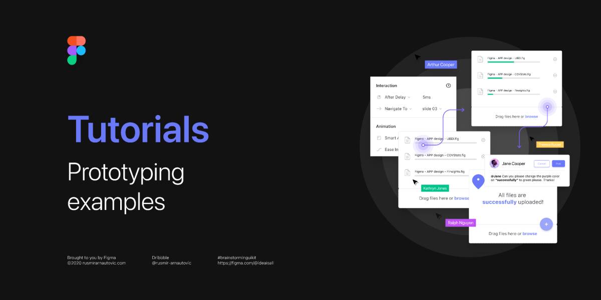 Figma Tutorials - Smart Animate Prototyping Freebie