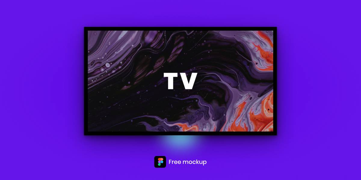 Figma TV Mockup Free Download