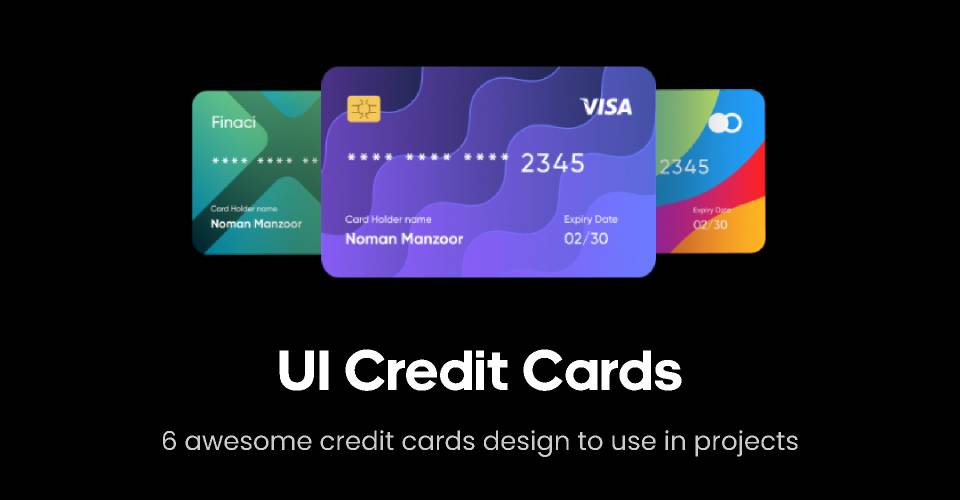 Figma UI Credit Cards Free Template