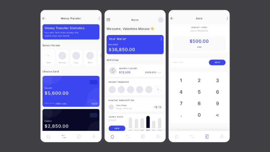 Figma UI kit - Banking & Payment Mobile App Free Download