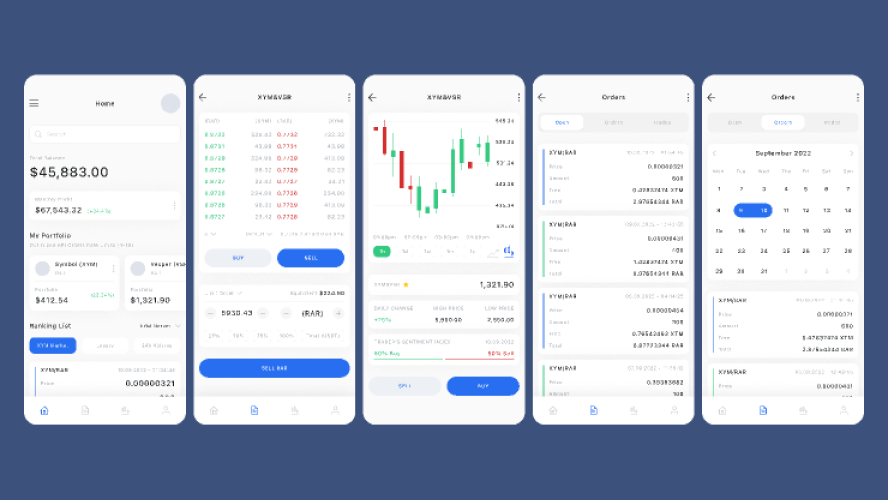 Figma UI kit - Crypto design Mobile App Template