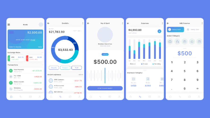 Figma UI kit - Money payment Mobile App Template