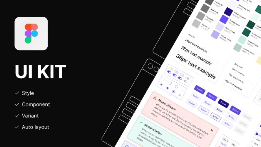 Figma UI KIT Website App Template