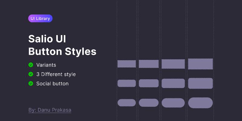 Figma UI Library Button Styles by Salio UI