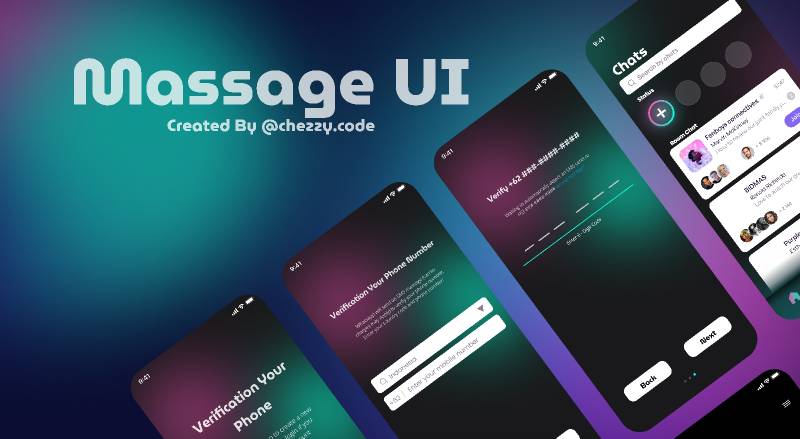 Figma UI Massage Mobile App