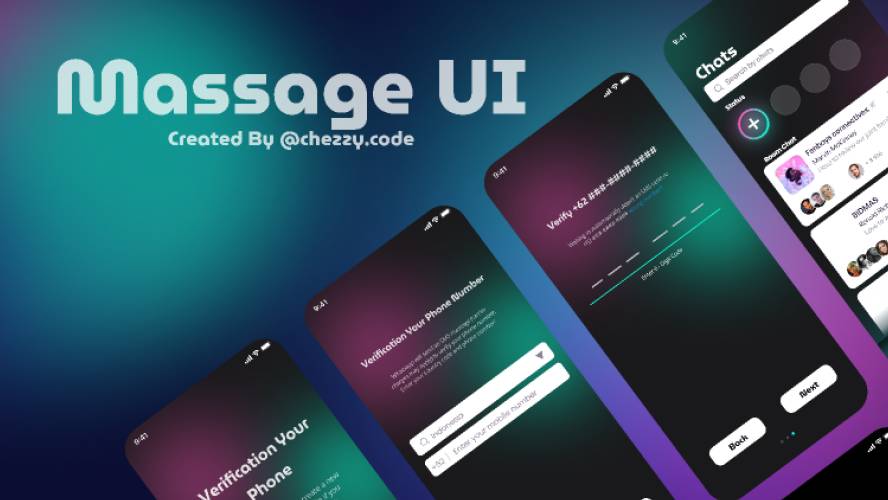 Figma UI Massage Mobile App