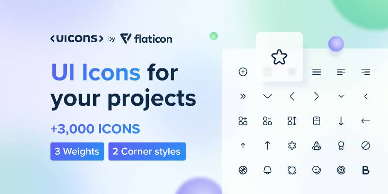 Figma Uicons by Flaticon Free interface icons