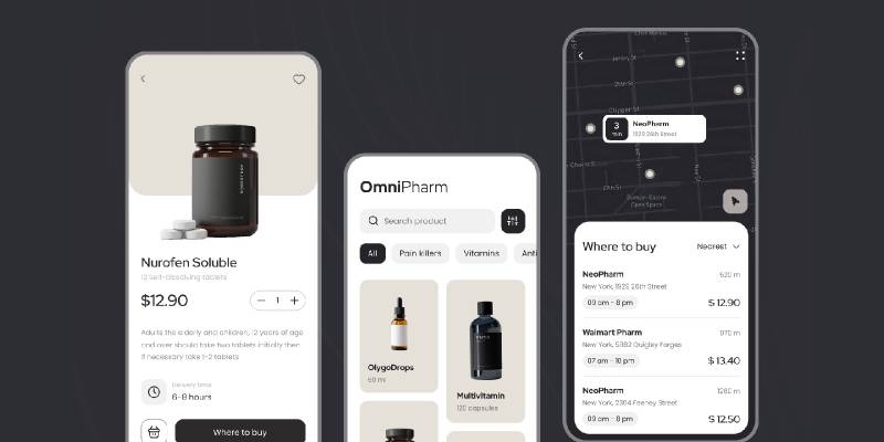 Figma UI/UX for Pharmacy App