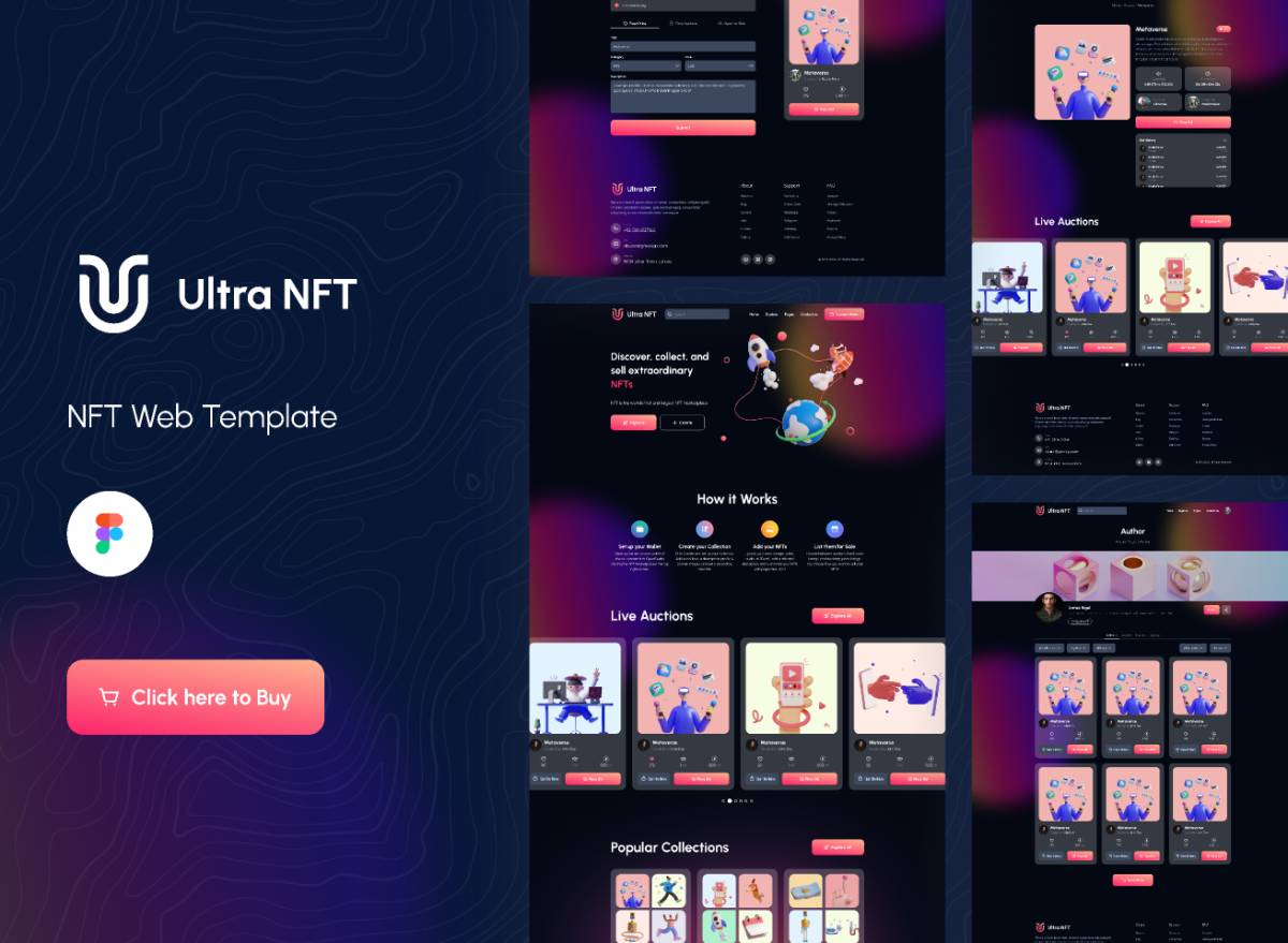 Figma Ultra NFT Website Template