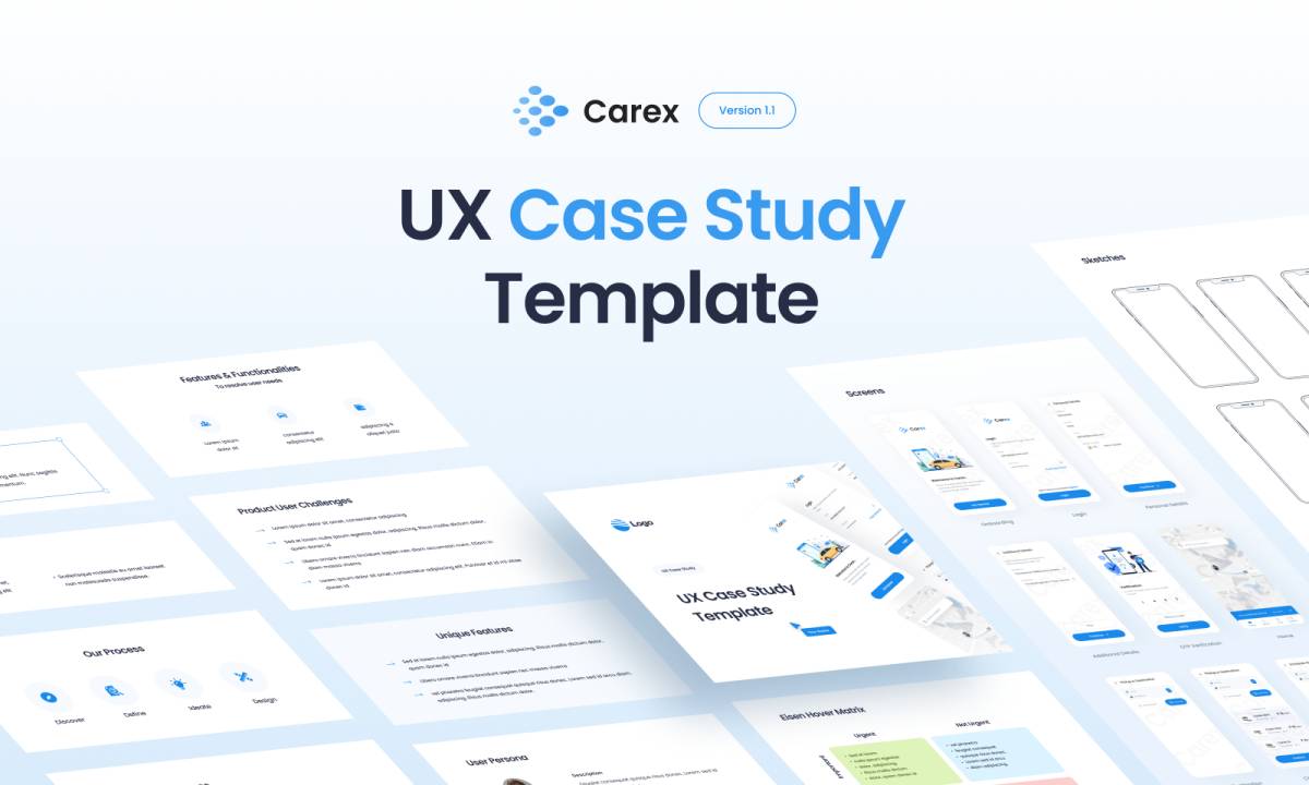 Figma UX Case Study Template