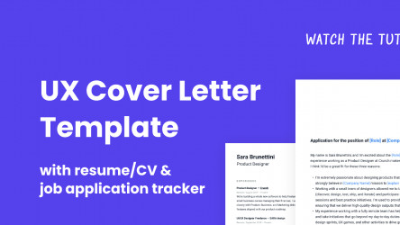 Figma UX Cover Letter Template (Community)