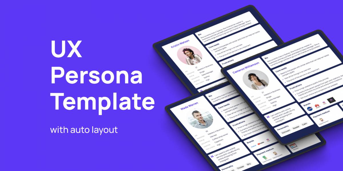 Figma UX Persona Template Free Download
