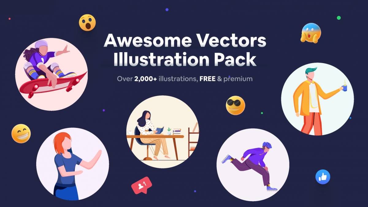 Figma Vectors Illustration Pack Template