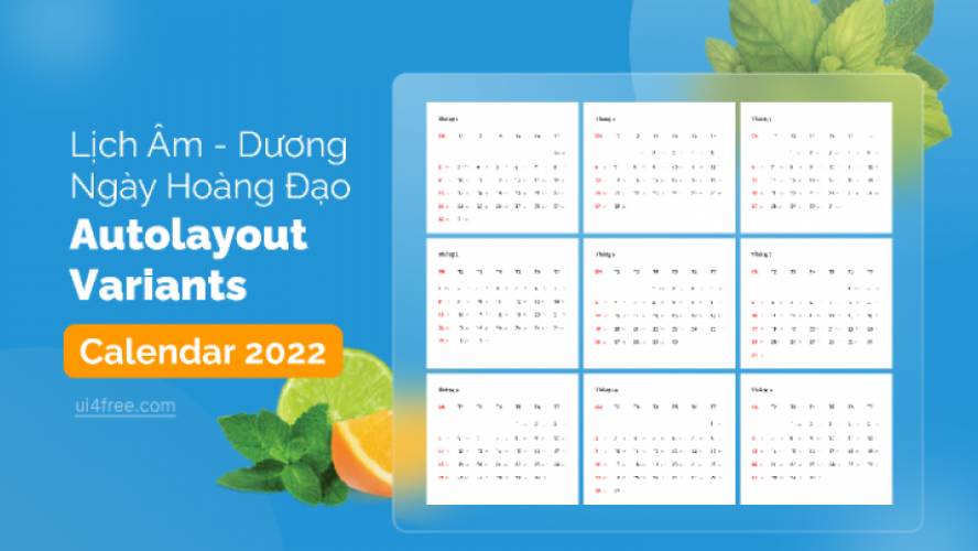 Figma Vietnam Calendar 2022 Template