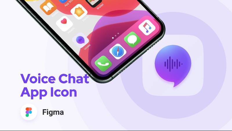 Figma Voice Chat App Icon