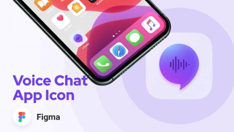Figma Voice Chat App Icon