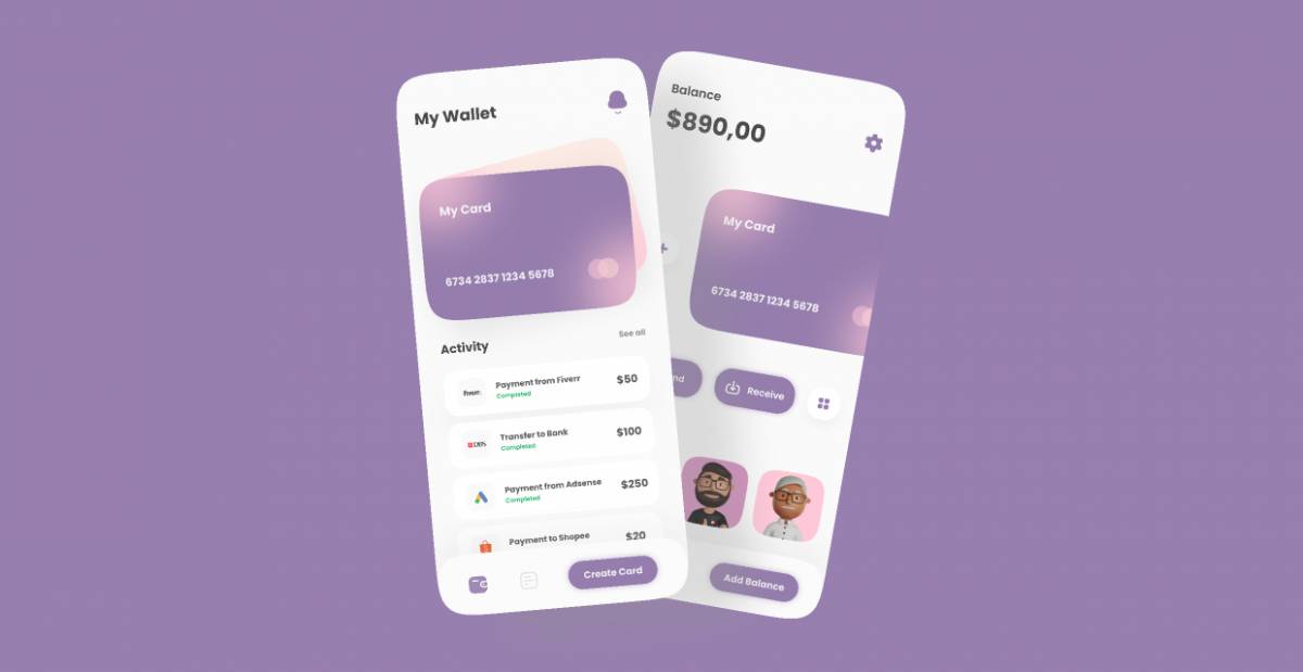 Figma Wallet App UI Template