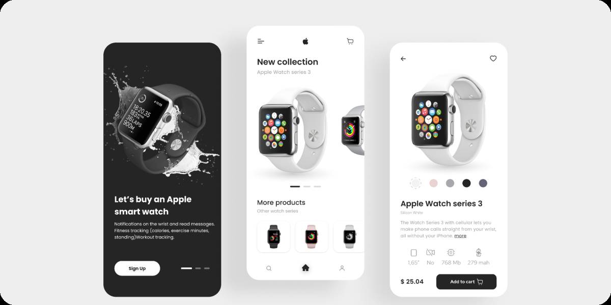 Figma Watch Shop Mobile App