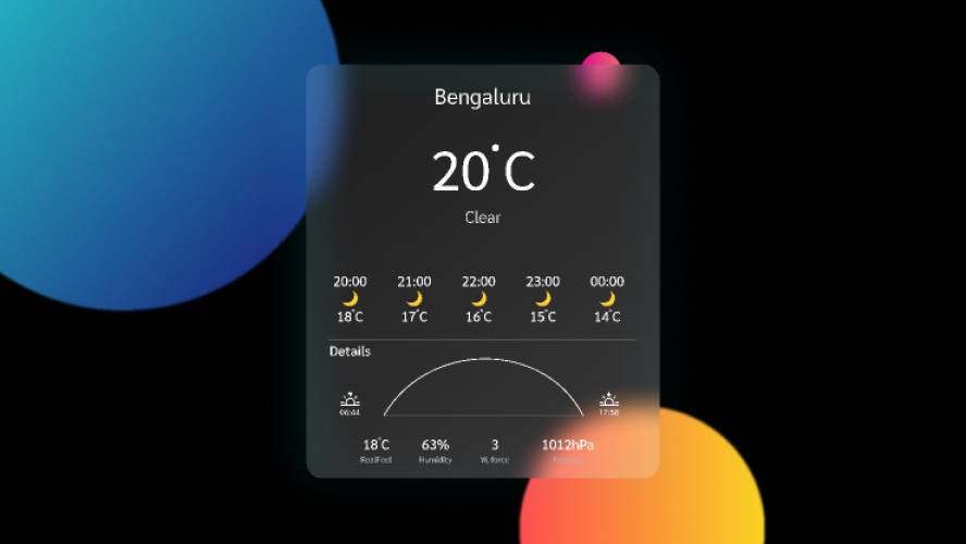 Figma Weather App Widget