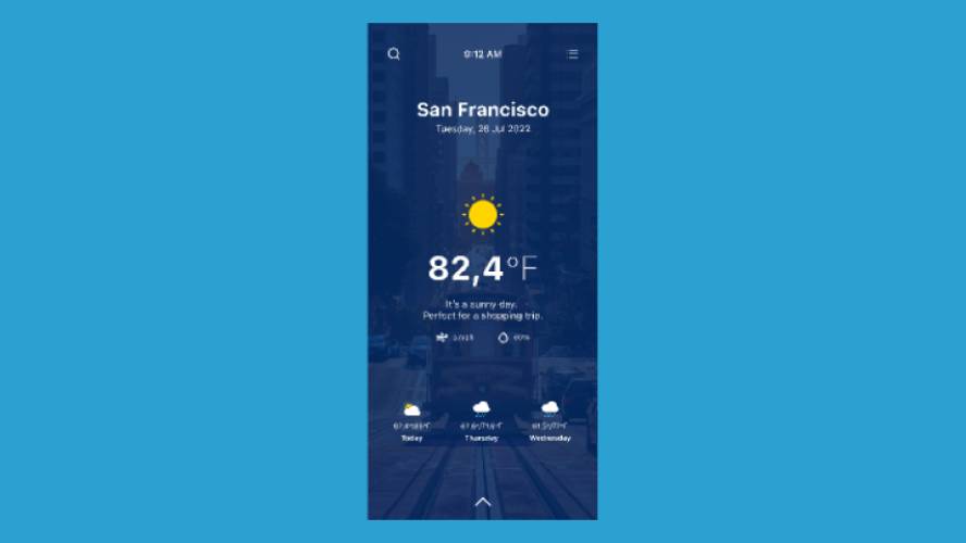 Figma Weather Mobile App Concept