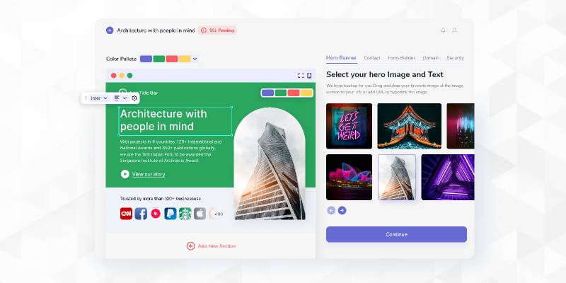 Figma Web Builder Concept Template