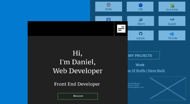 Figma Web Developer Portfolio Template