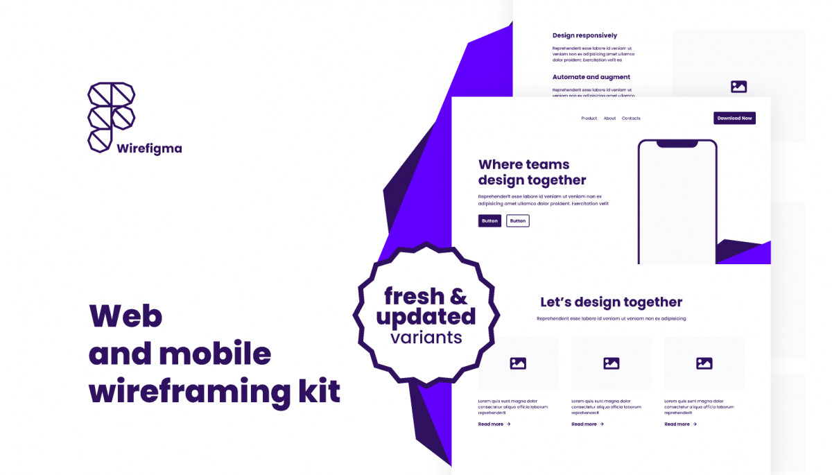 Figma Web WireFrame Free Download