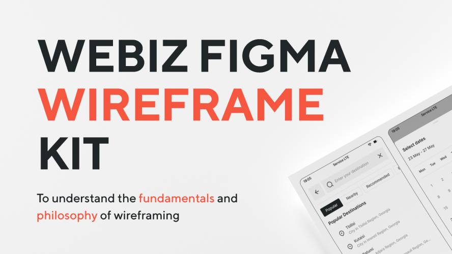 Figma Webiz Wireframe UI Kit Template