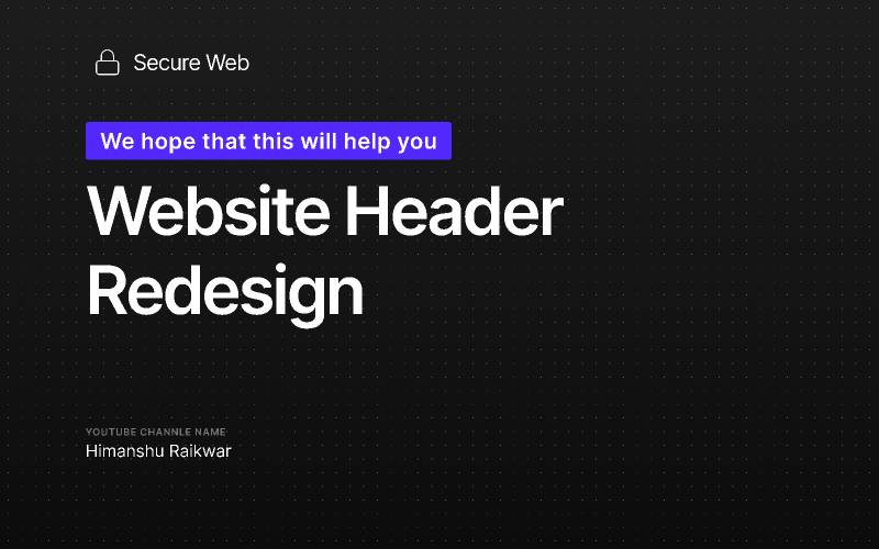 Figma Website Header Component