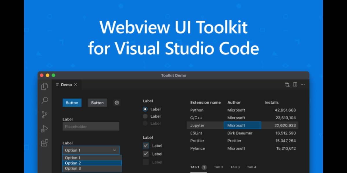 Figma Webview UI Toolkit for Visual Studio Code