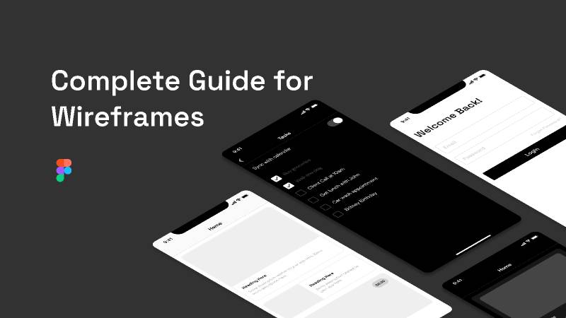 Figma Wireframe UI Kit for Mobile App