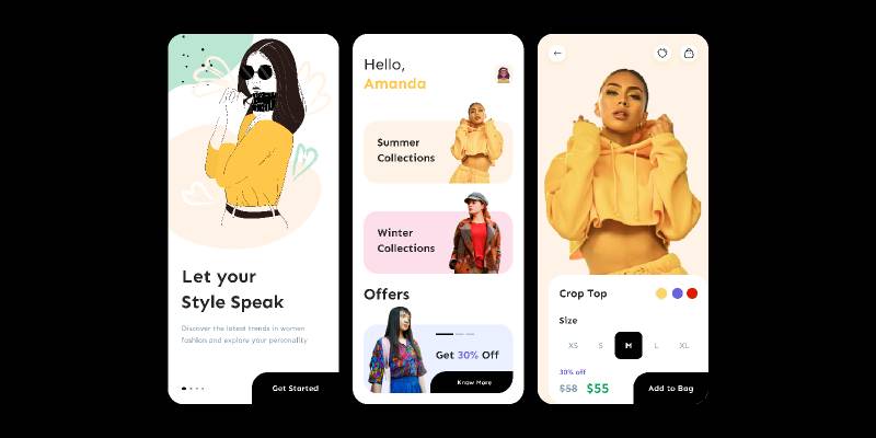 Figma Women Fashion Store Mobile Design