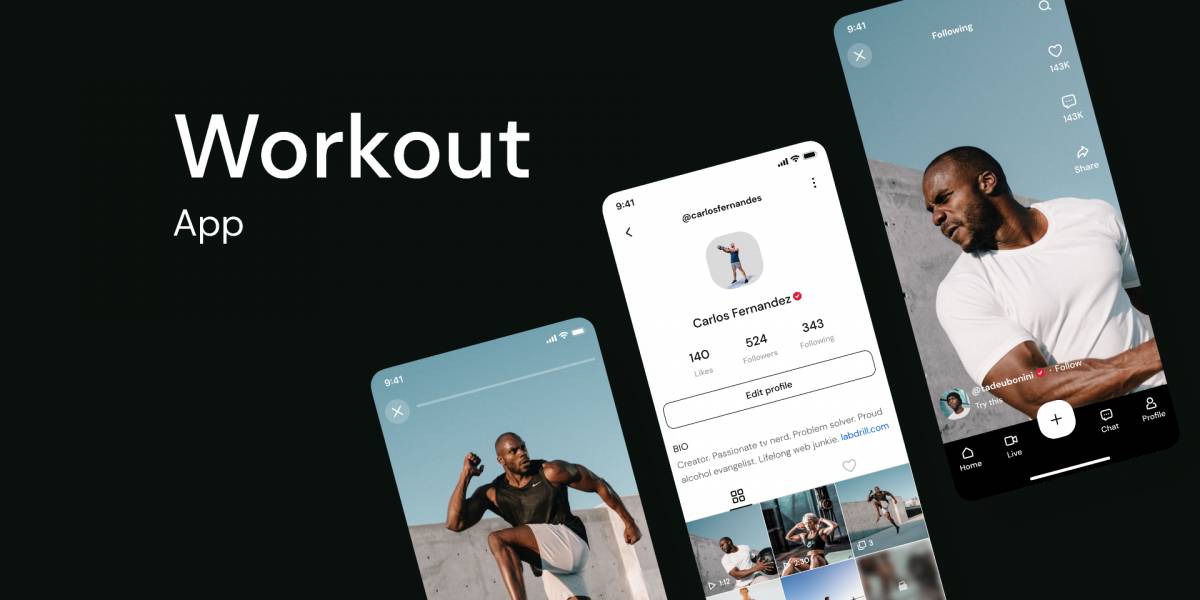 Figma Workout App Free Template
