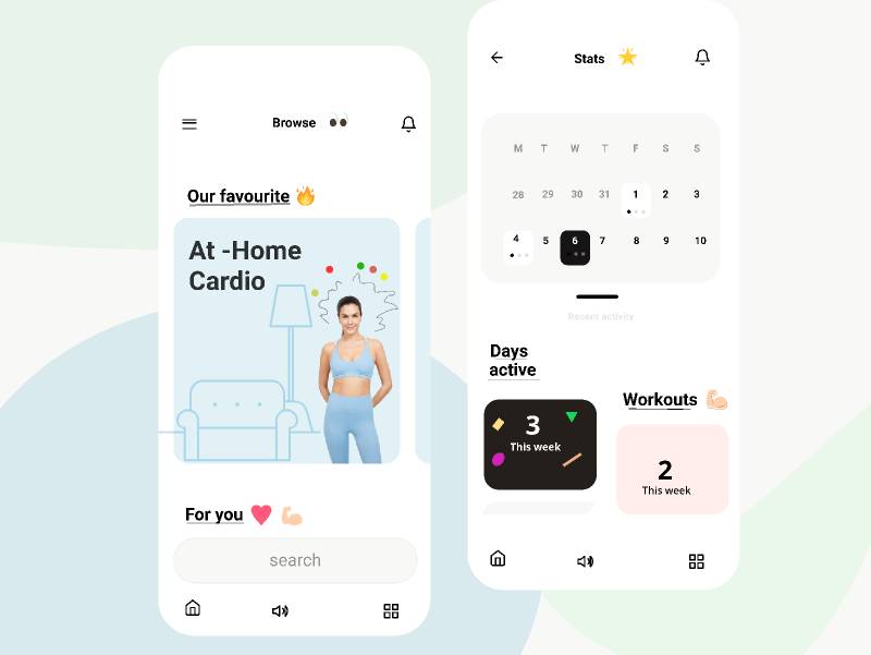 Figma workout guide Template