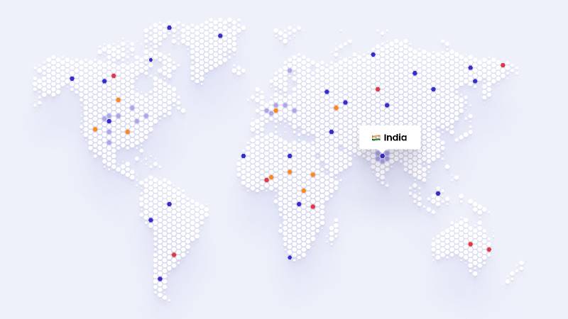 Figma World Map Dotted Free template
